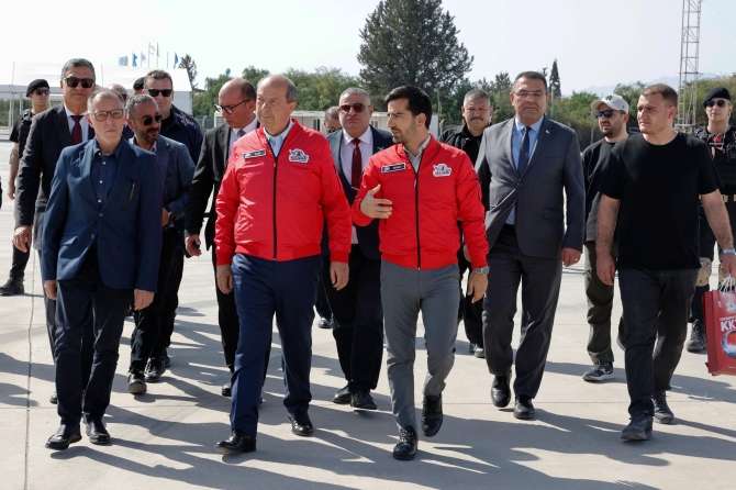 Cumhurbaşkanı Tatar, TEKNOFEST’in yapılacağı alanda incelemelerde bulundu