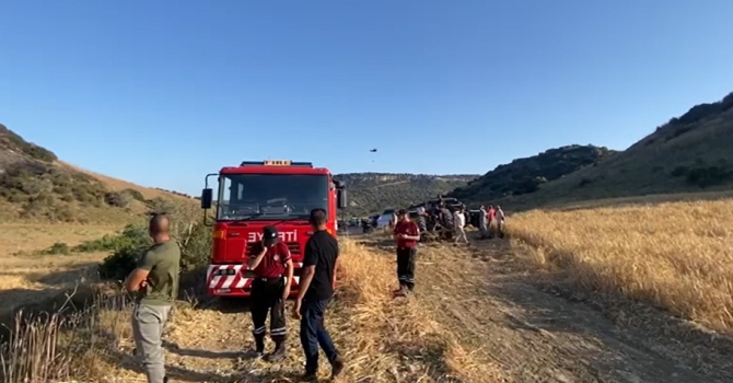 İskele Kaymakamı Toroslu:Yangının kontrol altına alınması için ekipler çalışıyor