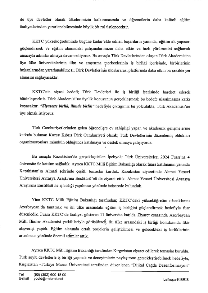 KKTC; Türk Devletleri Teşkilatı Türk Akademisi’ne gözlemci üye olarak kabul edildi