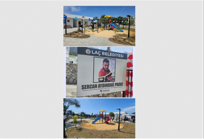 Lapta Tınaztepe Muhtarlık Binası, Genç Lapta Avcılık ve Atıcılık Derneği Binası ve Sercan Aydındağ Parkı düzenlenen törenle Başbakan tarafından açıldı