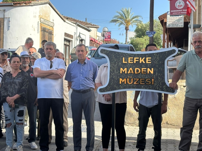 Lefke Maden Müzesi düzenlenen törenle açıldı
