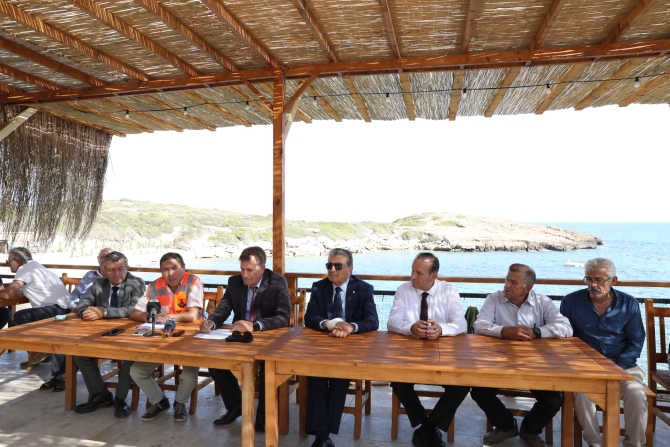 Başbakan Üstel, Kayalar-Sadrazamköy anayolu yol yapım ve iyileştirme çalışmalarında incelemede bulundu