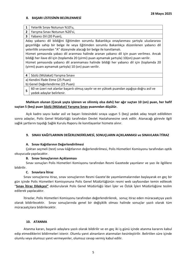 Polisten analist/programcı münhali…