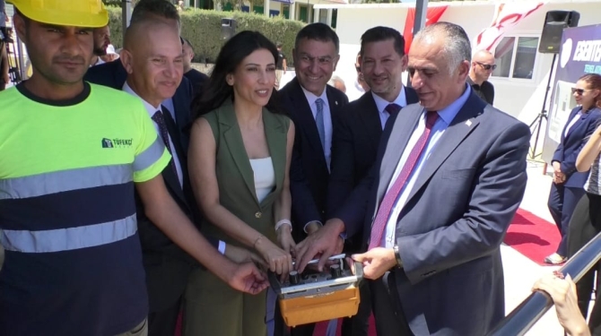 Esentepe İlkokulu’nun yeni okul binasının temeli düzenlenen törenle atıldı