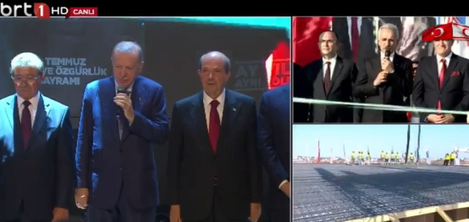 TC Cumhurbaşkanı Erdoğan’ın katılımıyla hastanenin temeli atıldı, çevre yolu açıldı