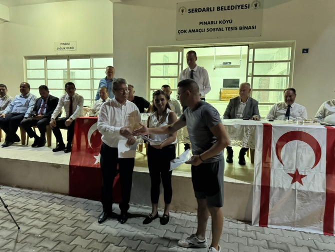 Pınarlı köyünde kırsal kesim arsaları dağıtıldı